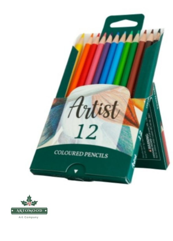 مداد رنگی 12 رنگ آریا آرتیست